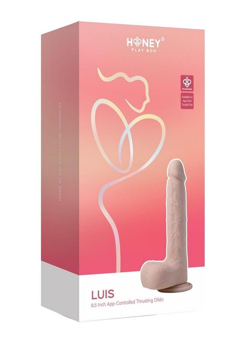 LUIS 8.5” App-Controlled Thrusting Silicone Dildo